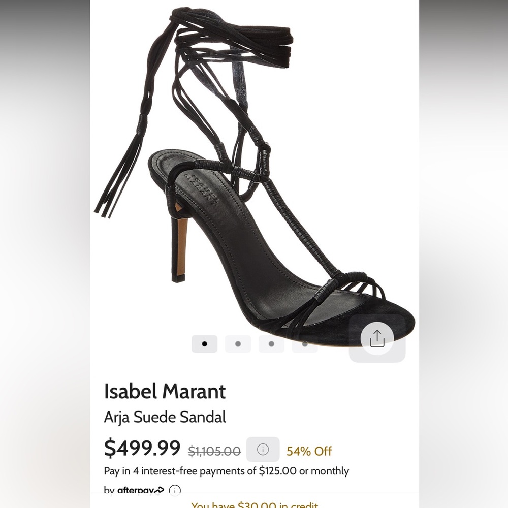 Isabel Marant black suede heels - Picture 8 of 8